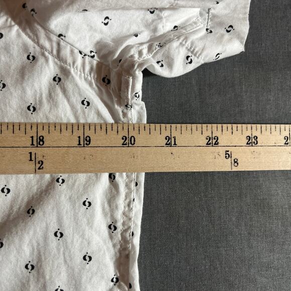 Scotch & Soda Shirt Mens Medium White Short Sleeve Button Up Regular Fit Casual - Picture 9 of 9